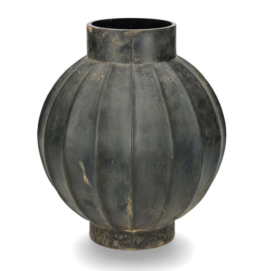 Dekorativ Vas Salmiak Ø22x26cm Glas