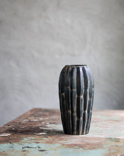 Dekorativ Vas  Ø14x27cm Glas