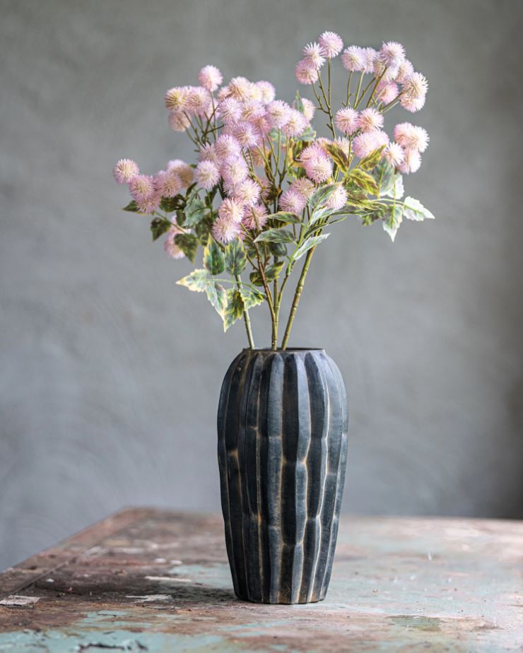 Dekorativ Vas  Ø14x27cm Glas