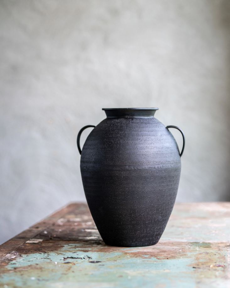 Blomkruka Urna Metall 27x28x34cm