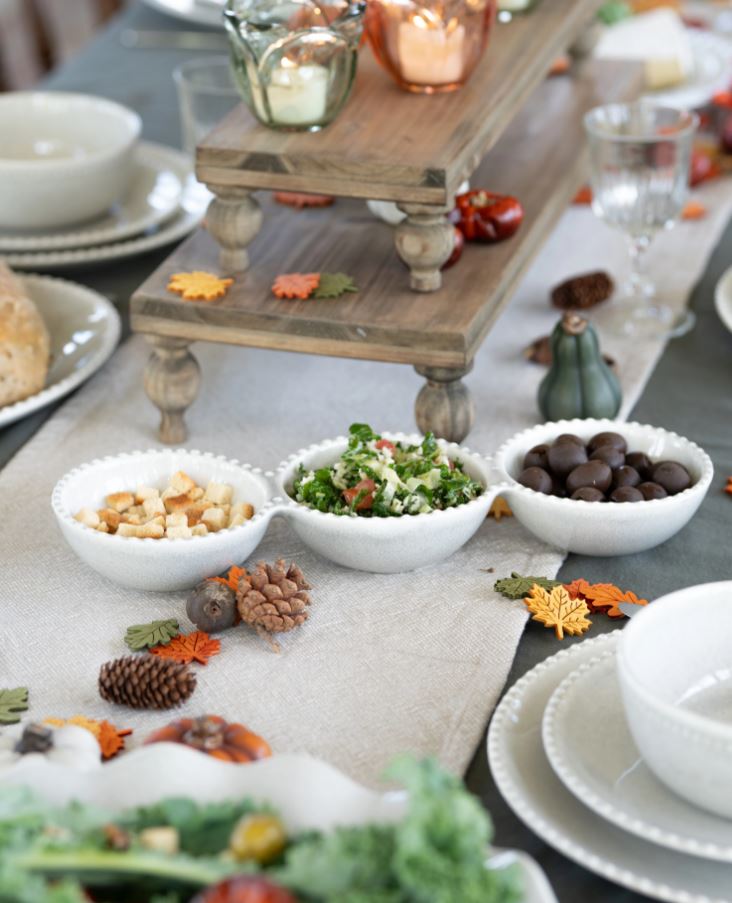 Köksservis Trippelskål 35x11cm Shell