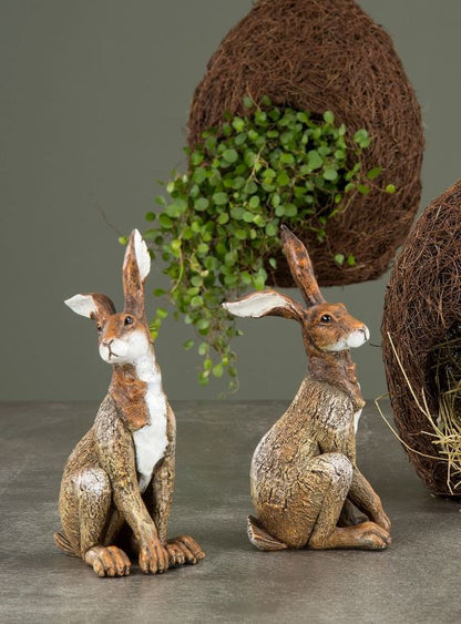Påskdekoration Hare 21 cm 2-pack