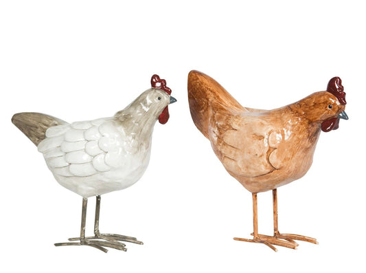 Påskdekoration Tupp/Höna Glans Mix 15 cm 4-pack