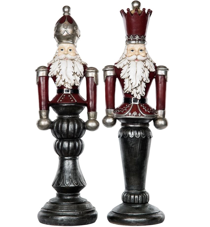 Juldekoration Nötknäppare 2-pack 65 cm Mix Röd