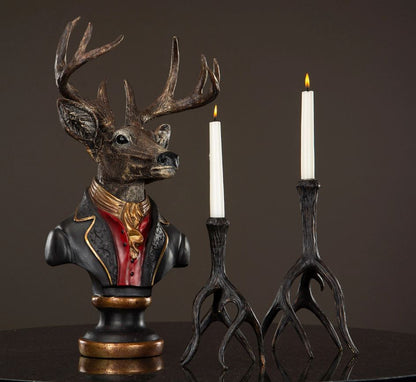 Dekoration Figur Byst Hjort 58 cm