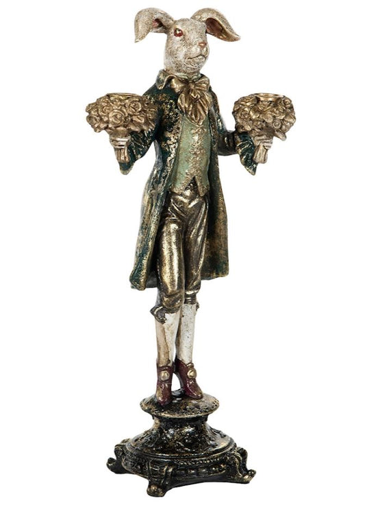 Ljusstake Kanin Mörkgrön 20x11x40cm HH Åter i lager: Mars 2026