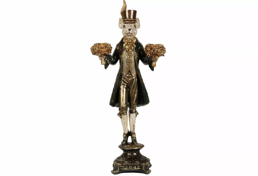 Ljusstake Mus Grön 20x11x46cm Åter i lager: Jan 26