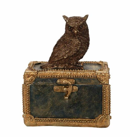 Dekoration Skrin Med Uggla Poly 12x7x15cm