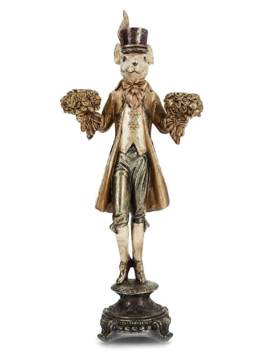 Ljusstake Mus Guld 20x11x46cm Åter i lager: Februari 2026