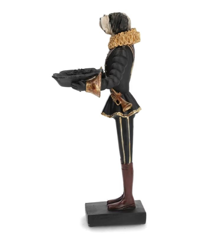 Dekoration Bulldog Med Fat Poly 15x15x36cm