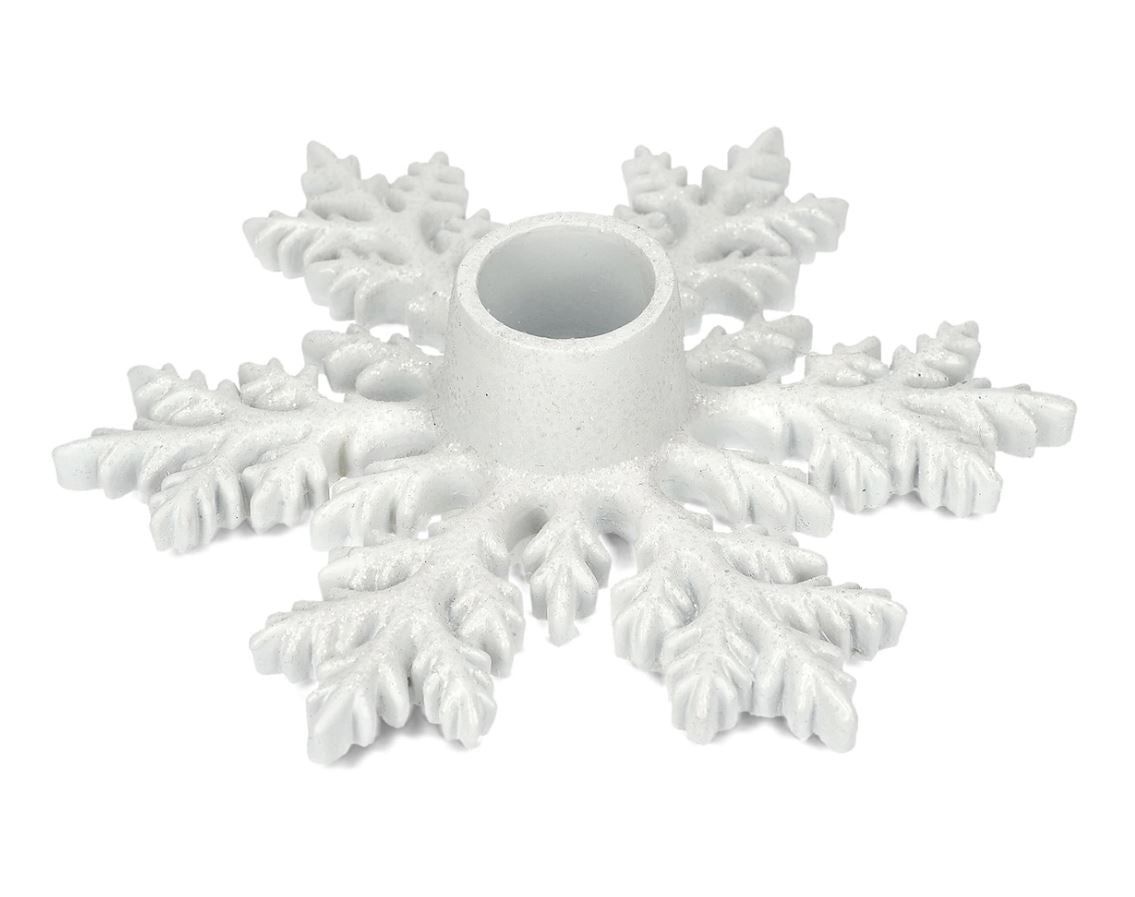 Julljusstake Snöflinga 2-pack Ø15x4 cm