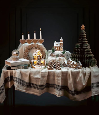 Julljusstake Pepparkakor 35x4,5x7cm