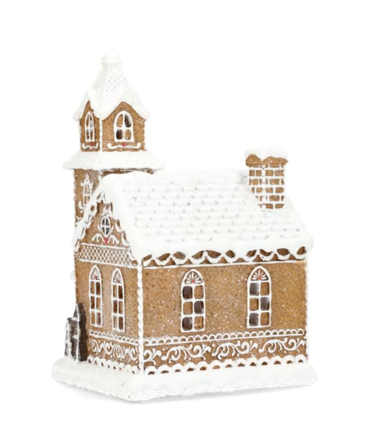 Belysning Jul Pepparkakshus Noël 14x12x21cm