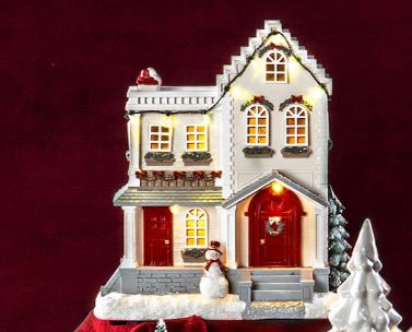 Belysning Jul LED Lykta Hus 26 cm