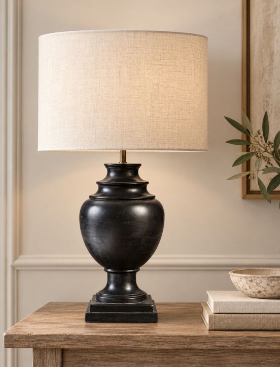 Bordslampa Lampfot Wilma Svart 47 cm