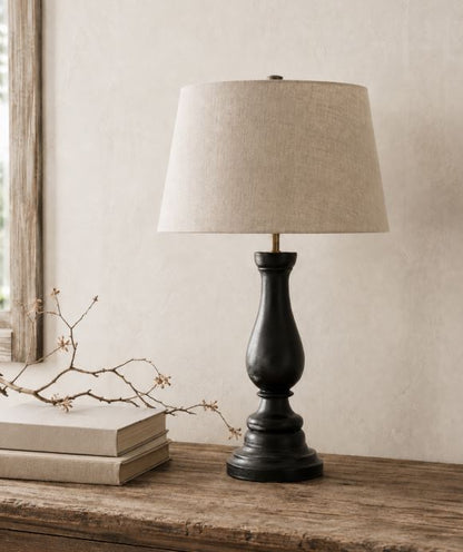Bordslampa Lampfot Theo Svart 43 cm