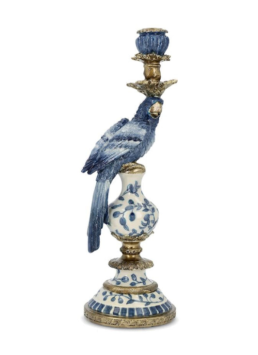 Ljusstake Papegoja Blå 40cm I lager April 2026