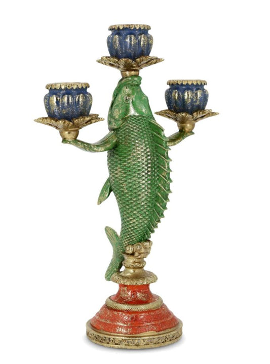 Ljusstake Fisk för tre ljus 30 cm