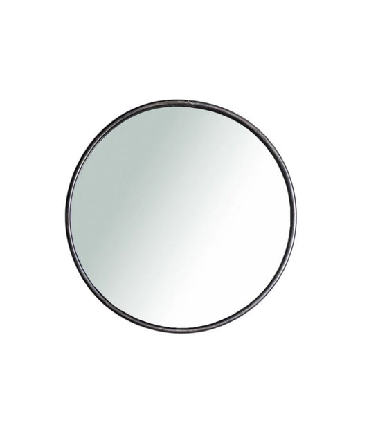 Väggspegel Elbe Ø50cm svart metall
