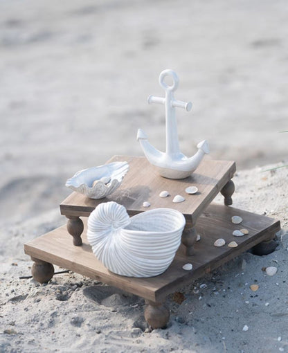 Maritim Dekoration Blomkruka Snäcka 2-pack 20x12x15cm