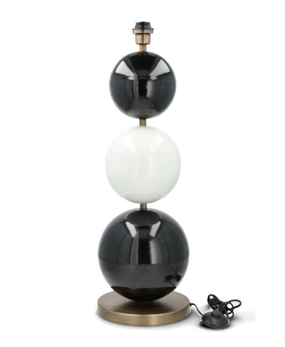 Golvlampa Lampfot Multi Stone 3 Svart/Vit 78cm