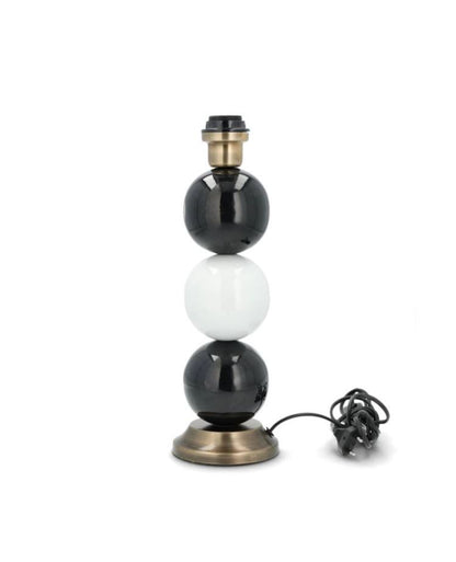 Bordslampa Lampfot Multi Stone Svart/Vit 39 cm