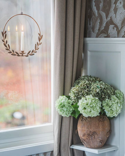 Vas Adelia Floral Beige 25 cm I lager Mars 2026