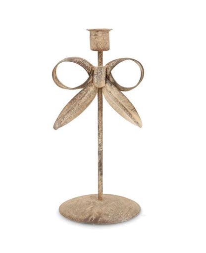 Ljusstake Floral Beige 22 cm