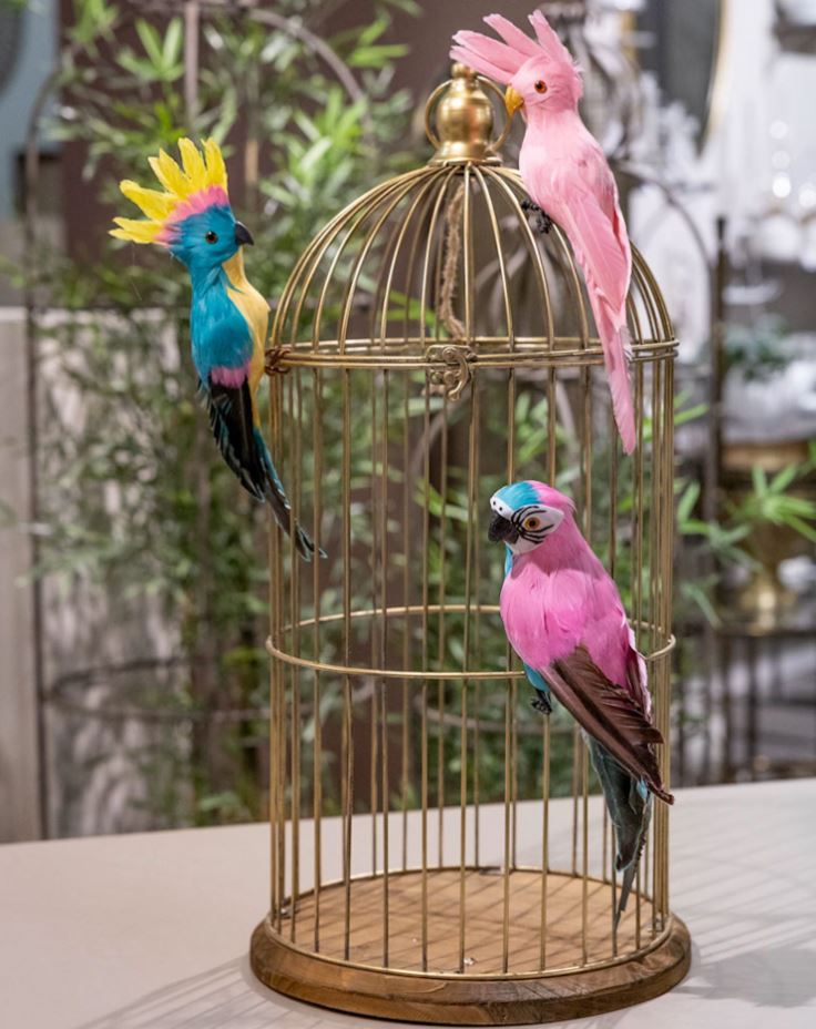 Dekoration Papegoja 32 cm 2-pack