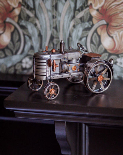 Dekoration Traktor Metallic 17 cm