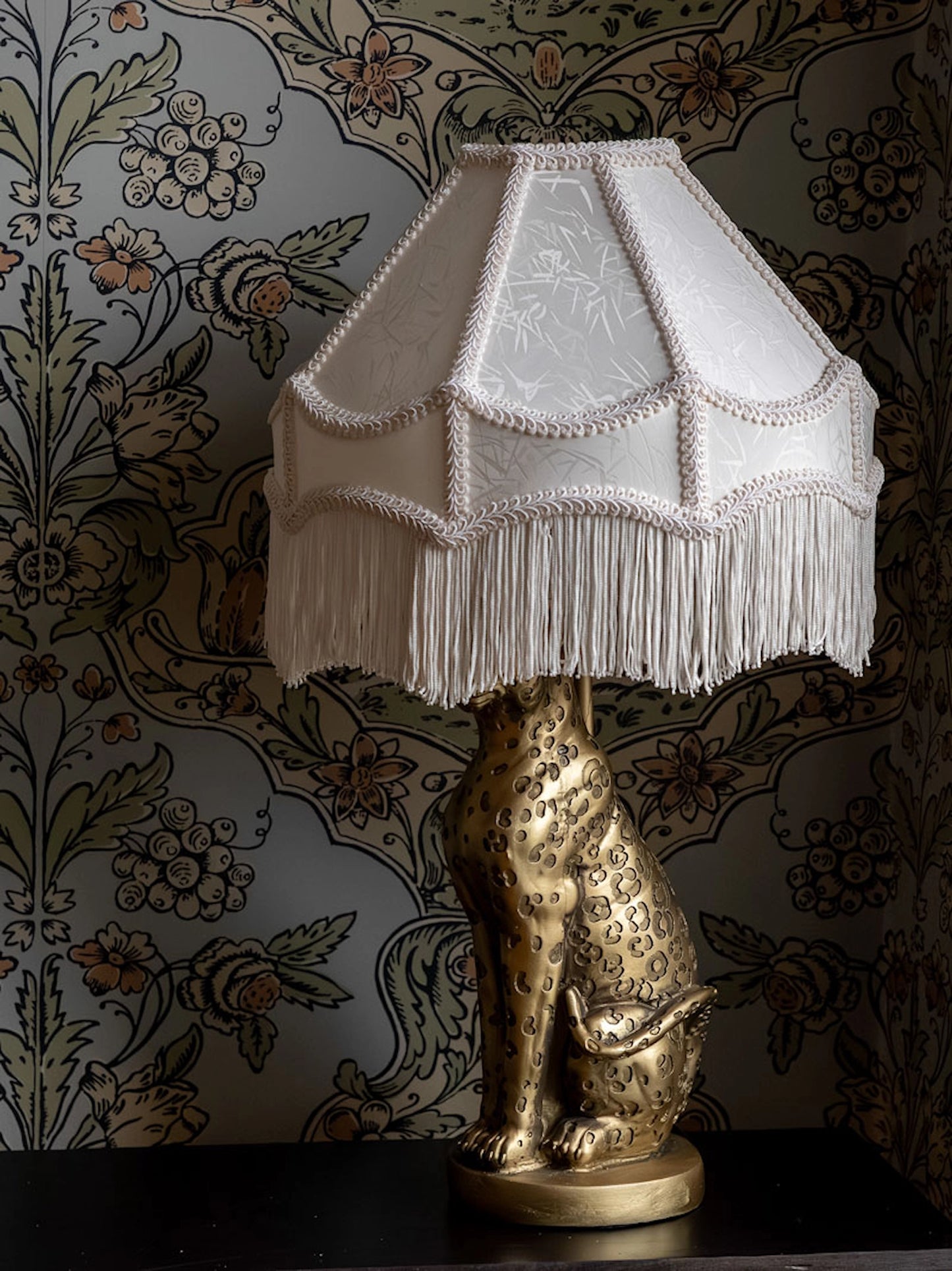 Lampskärm Frans Ø30 cm Vit/creme