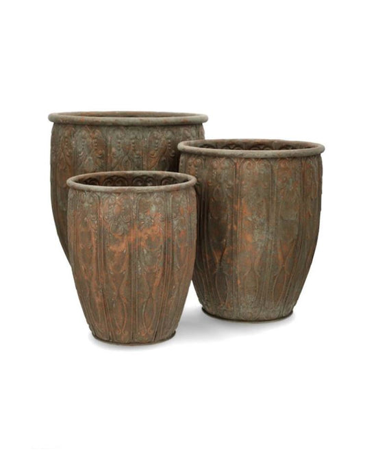 Blomkruka Utomhus Lenore Ash Ø24/29/36 cm 3-pack I lager Maj 2026