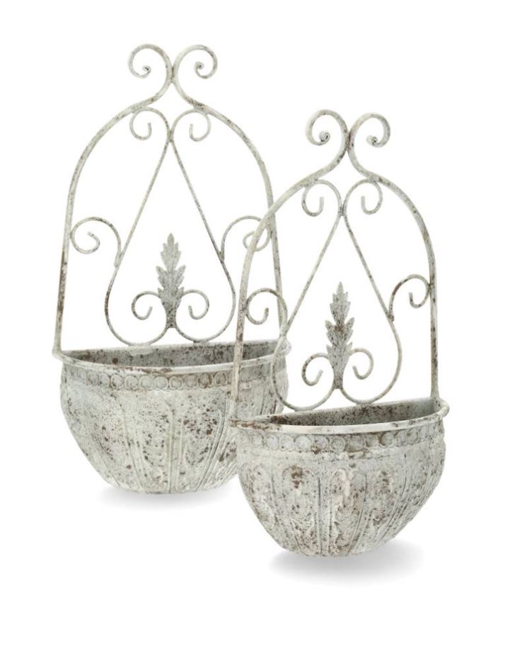 Blomkruka Utomhus Väggampel Irina Ash 2-pack