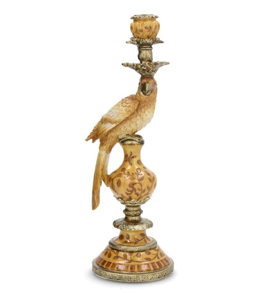 Ljusstake Papegoja Gul 40cm