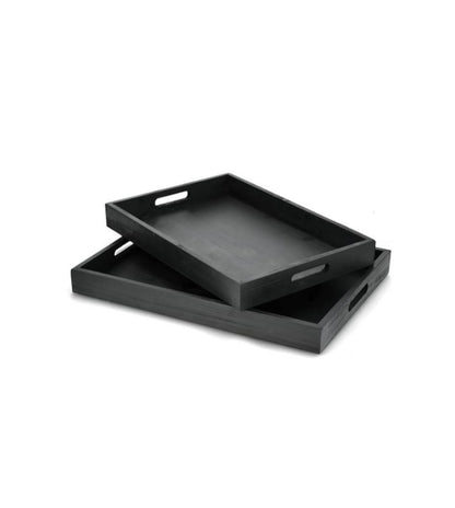 Dekorativt Fat Bricka 2-pack 50 cm Svart