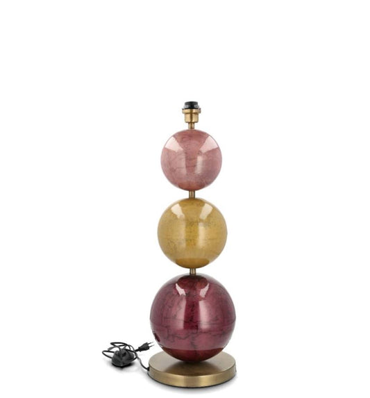 Golvlampa Multi Stone 3 Plommonröd 78 cm