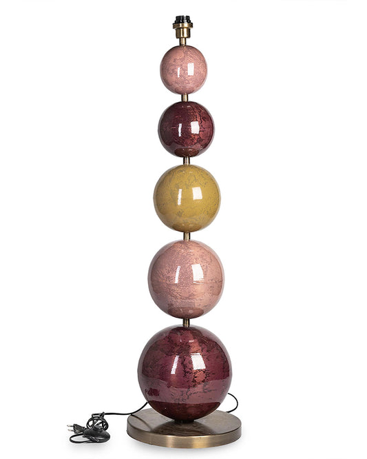 Golvlampa Multi Stone 5 Plommonröd 112 cm