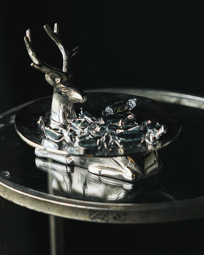 Dekorativt Fat Majestic Ø22 cm Silver