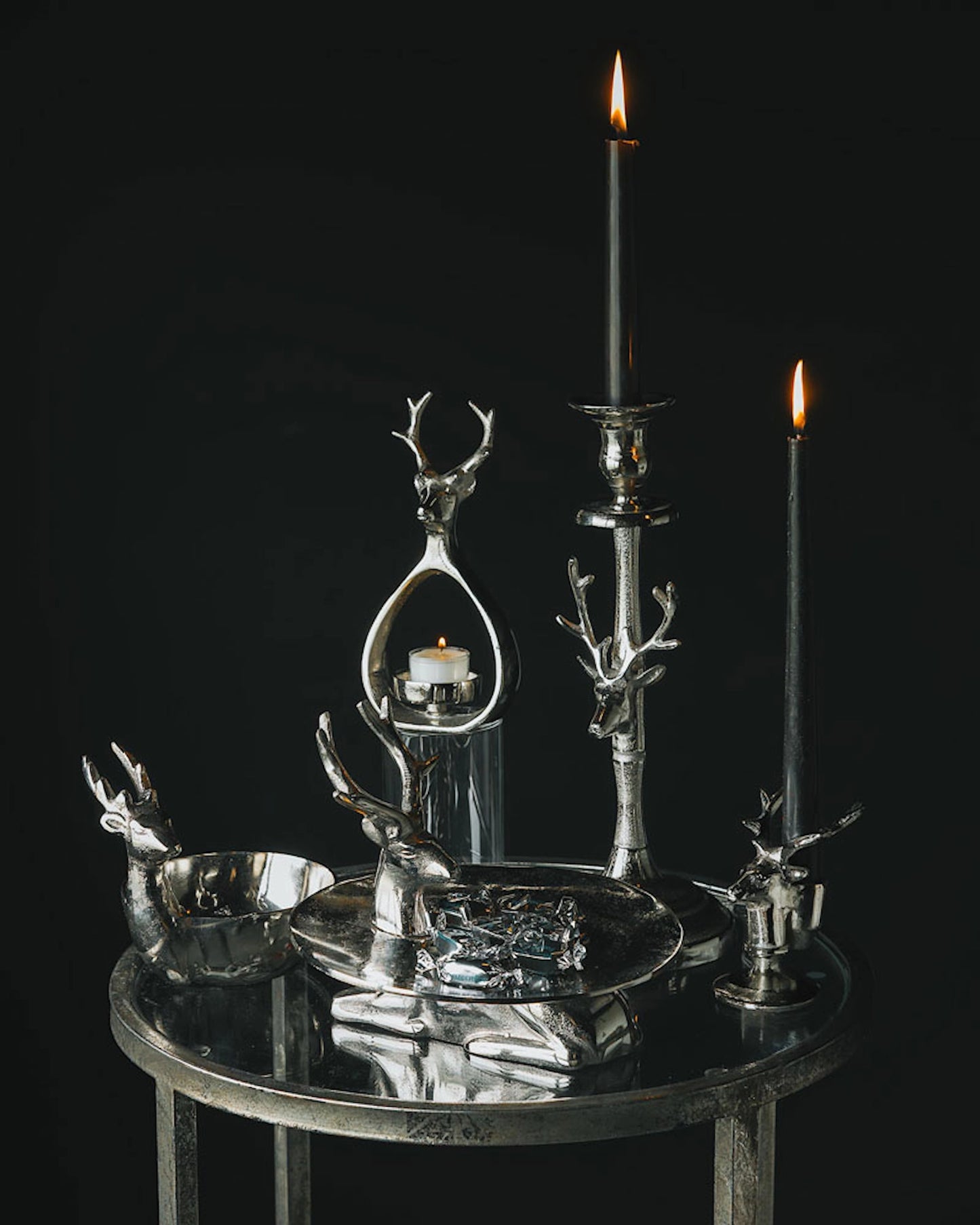 Ljuslykta Majestic 22 cm Silver