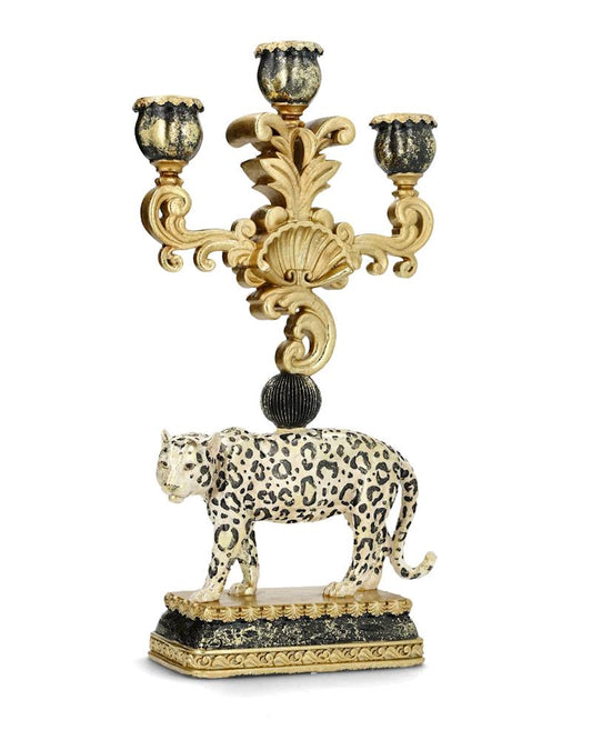 Ljusstake Leopad 43 cm I lager Juli 2026