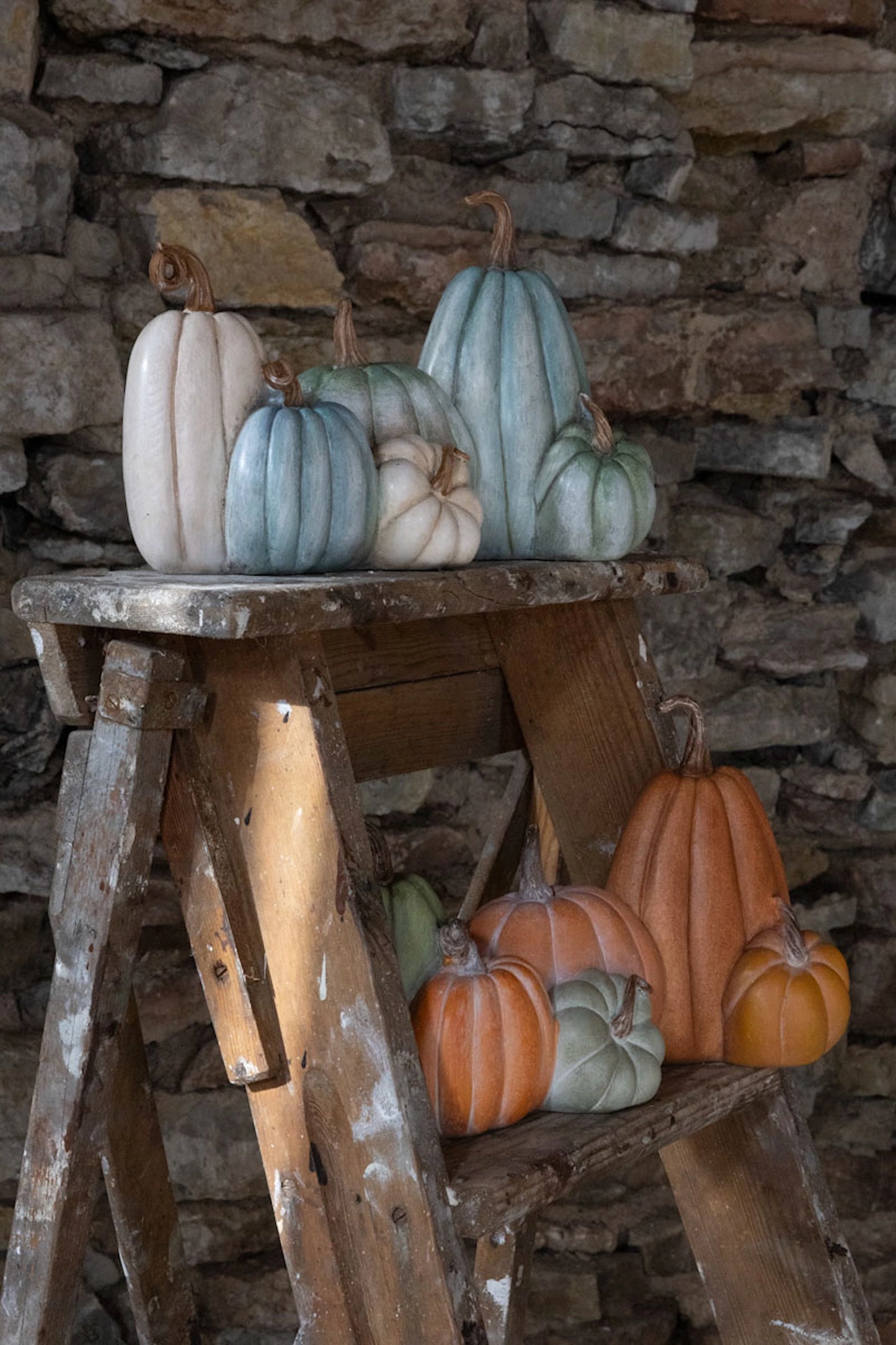 Dekoration Pumpor 31x18x9 cm Grön