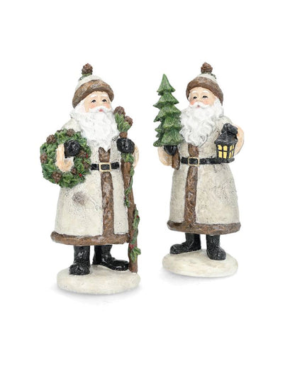 Juldekoration Inomhus Tomte 2-pack gran/krans 19 cm
