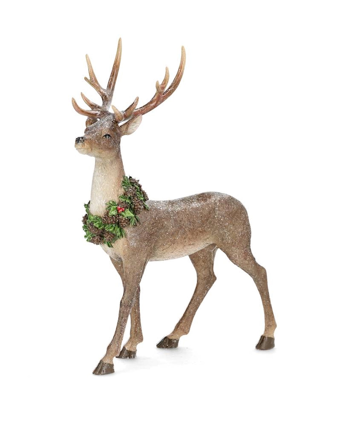 Juldekoration Inomhus Hjort Krans Stående 39 cm