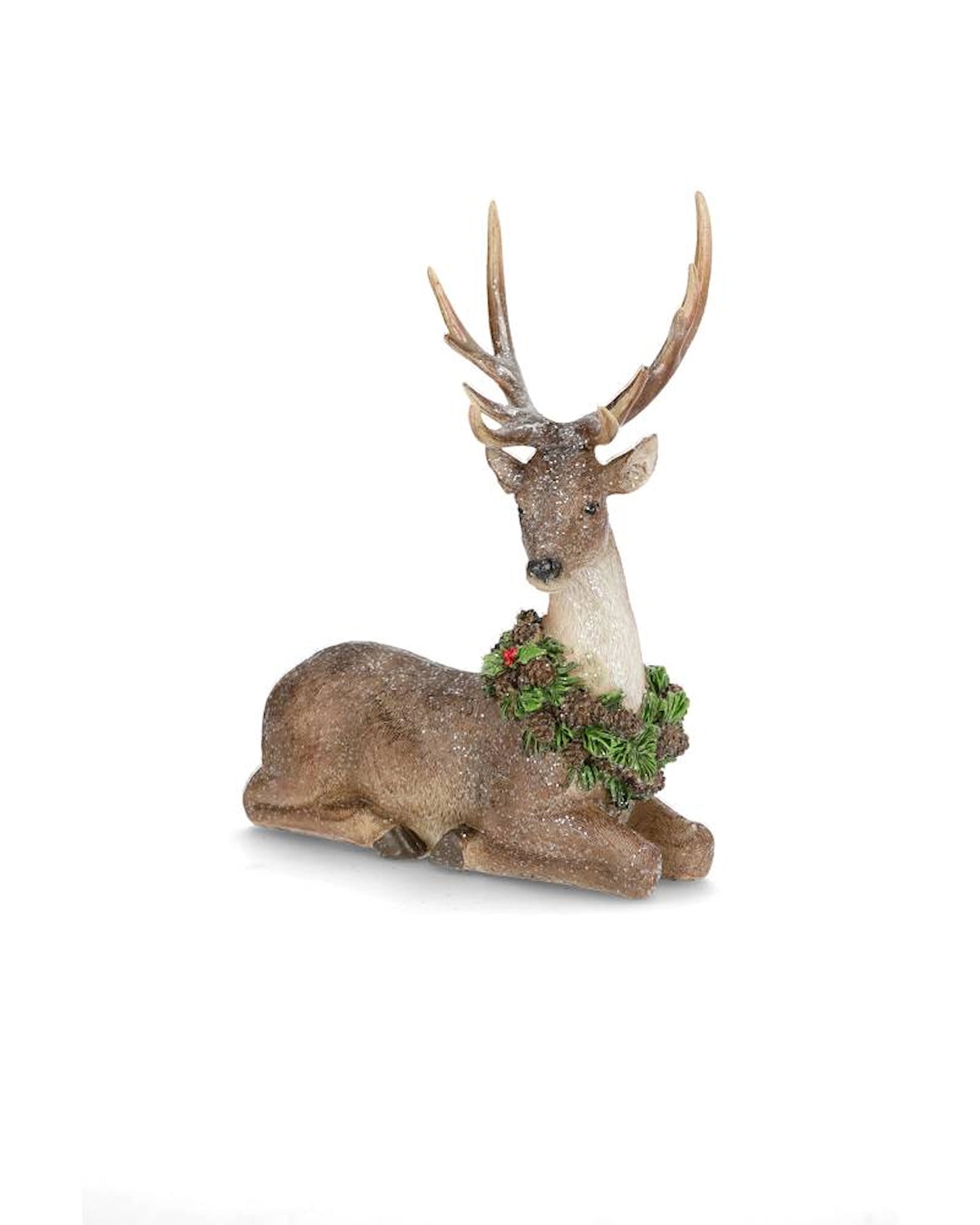 Juldekoration Inomhus Hjort Krans Liggande 29 cm