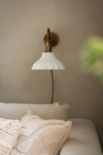 Vägglampa Lorens 27 cm Vit