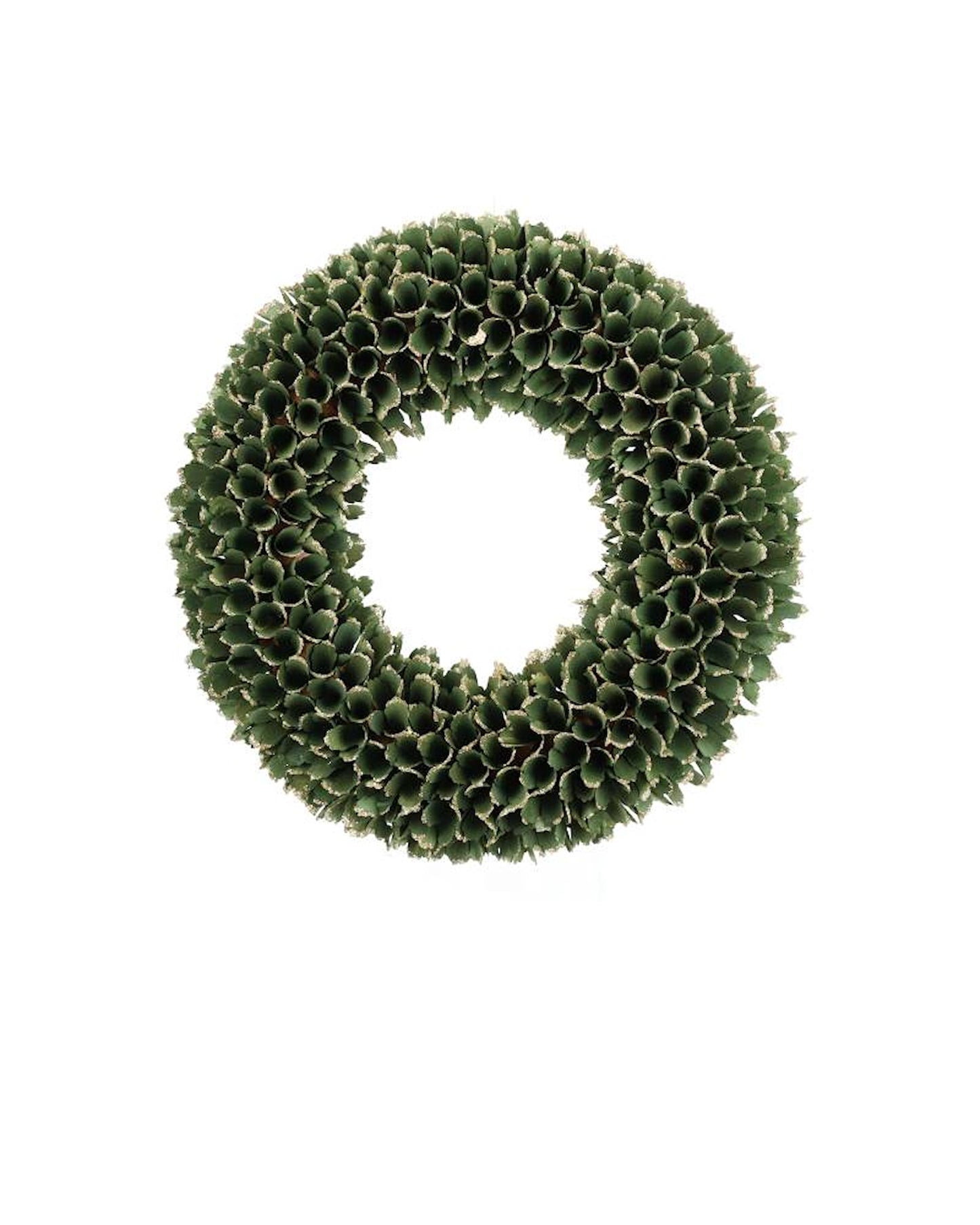 Dekoration Krans Trä Ø45 cm Grön/guld