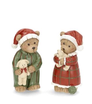 Juldekoration Inomhus Teddybjörn Pyjamas 2-pack Mix