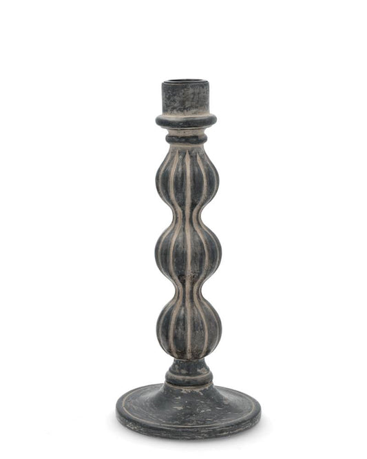 Ljusstake Salmiak 35 cm trä/svart I lager Augusti 2026