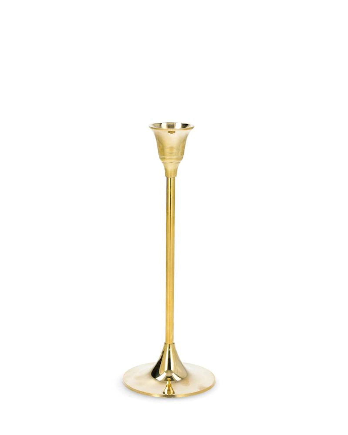 Ljusstake 21 cm blank mässingsfinish