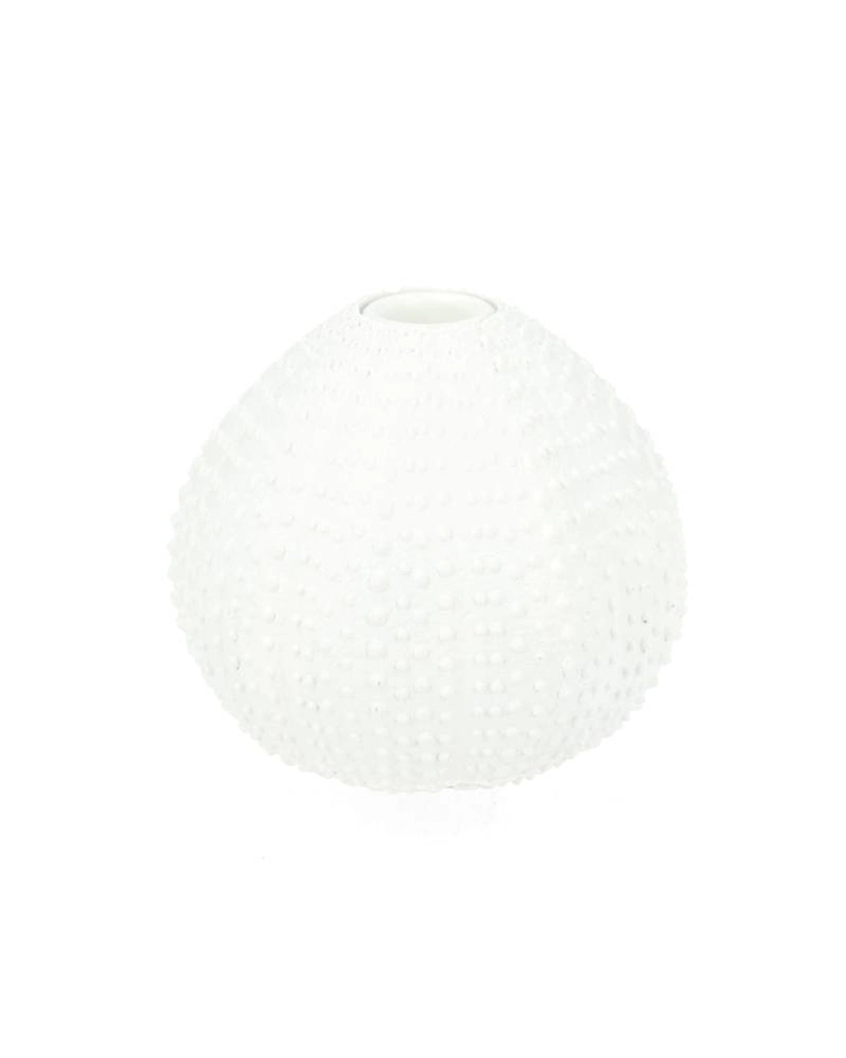 SP- Ljusstake Sjöborre Ø12x11 cm Vit I lager Februari 2027